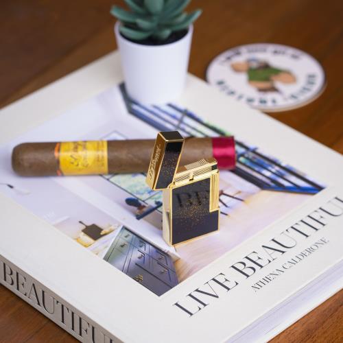 S.T. Dupont Line 2 Lighter, Gold Dust