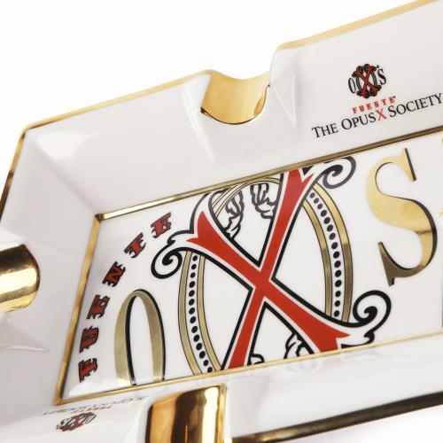 Arturo Fuente The OpusX Society White Porcelain 4-Cigar Ashtray