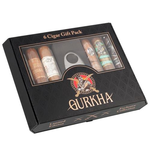 Gurkha 6-Cigar Sampler Gift Pack with Cutter